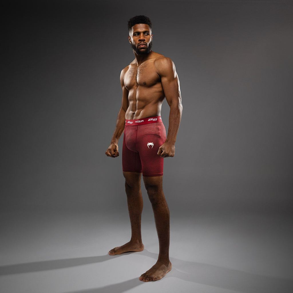 Pánské šortky Venum x Ares Vale Tudo - vínové