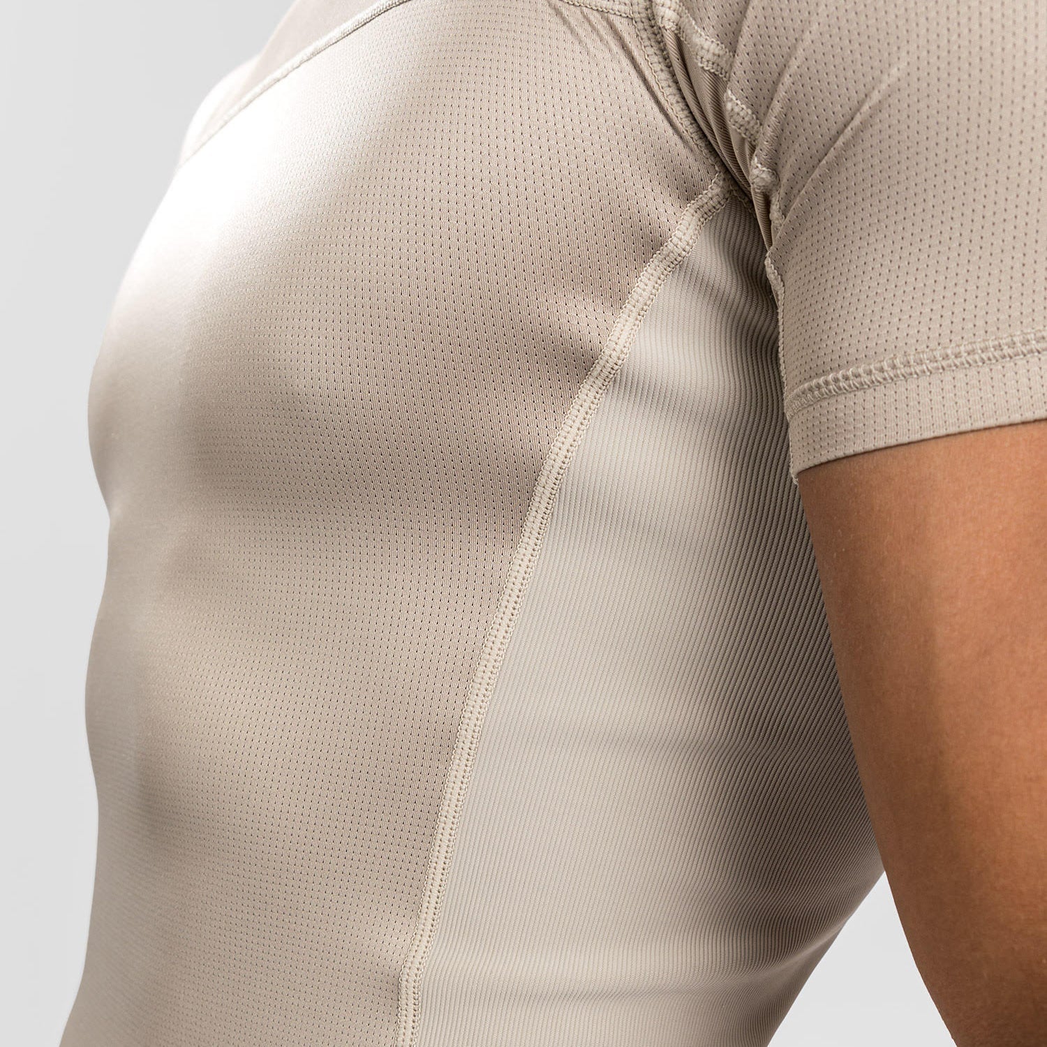 Venum G-Fit Air Rashguard s krátkým rukávem - Sand