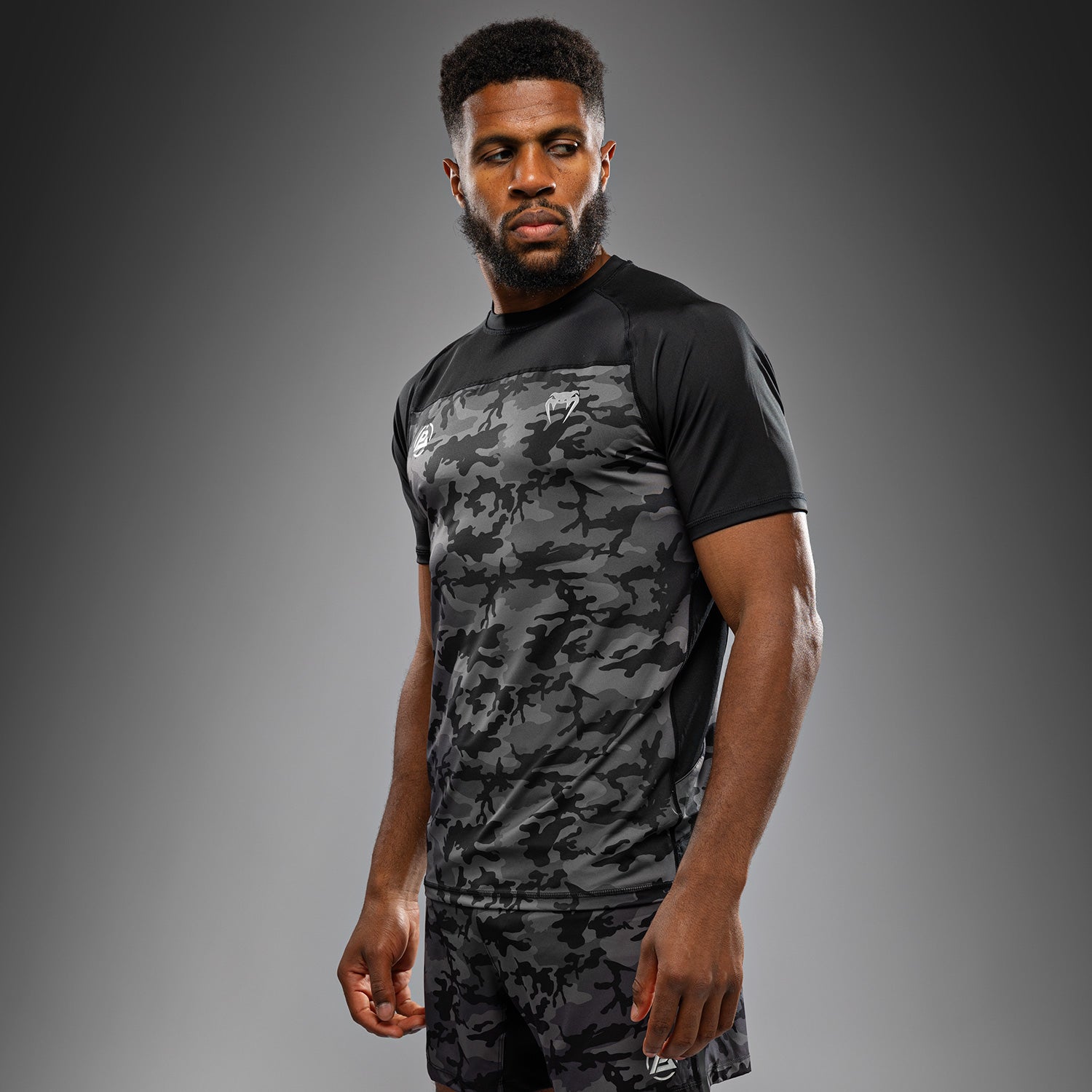 Venum x Polaris Dry-Tech Tričko - Černá/Bouřkově šedá