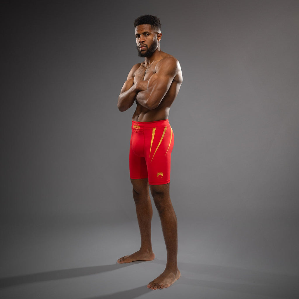 Venum x WOW FC pánské kraťasy Vale Tudo - Fury Red/ Gold