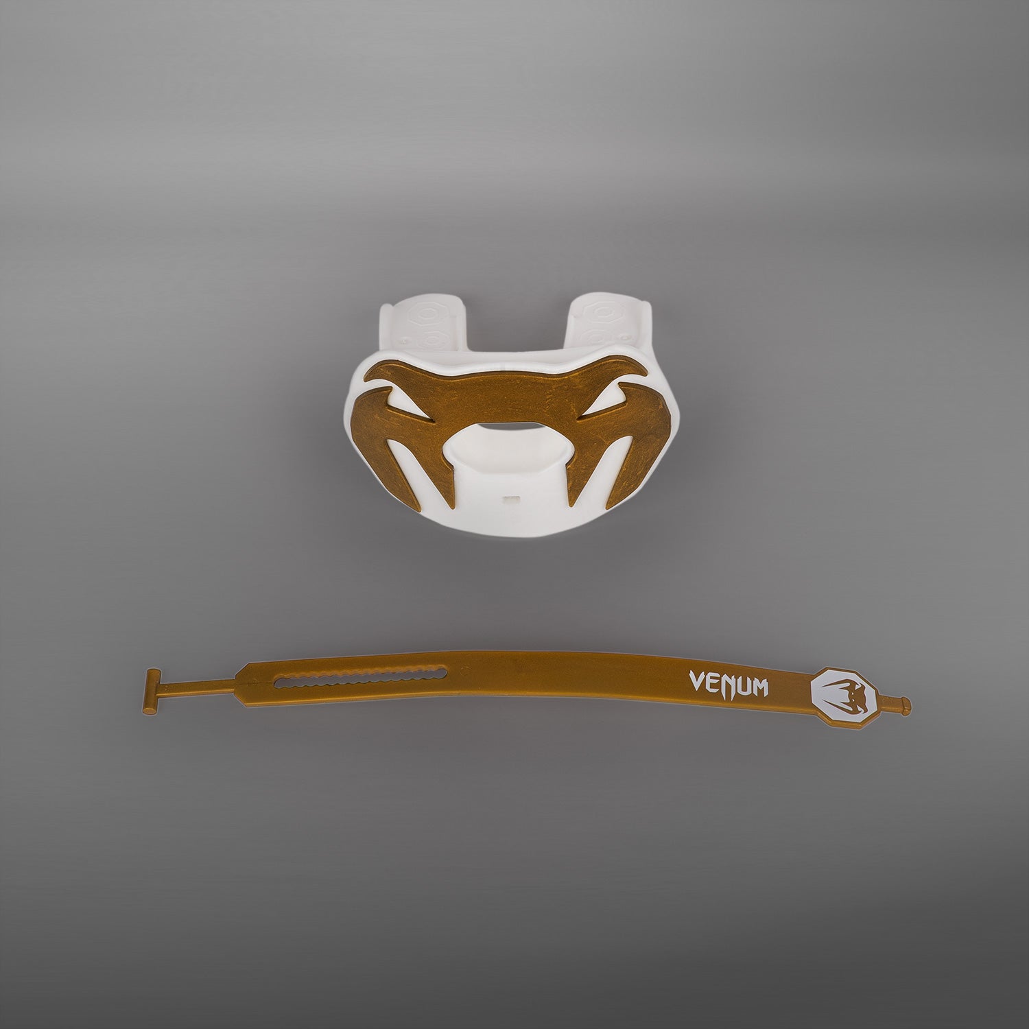 Venum Elite Lipguard Logo Edition - Bílá/Zlatá