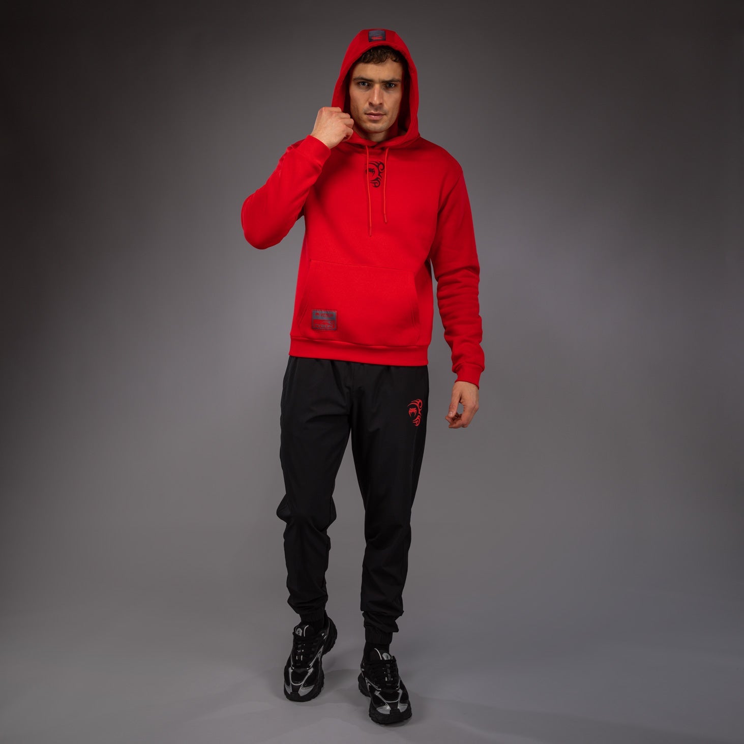 Venum x Mike Tyson Tiger Mikina - Intenzivní červená/Hluboká černá