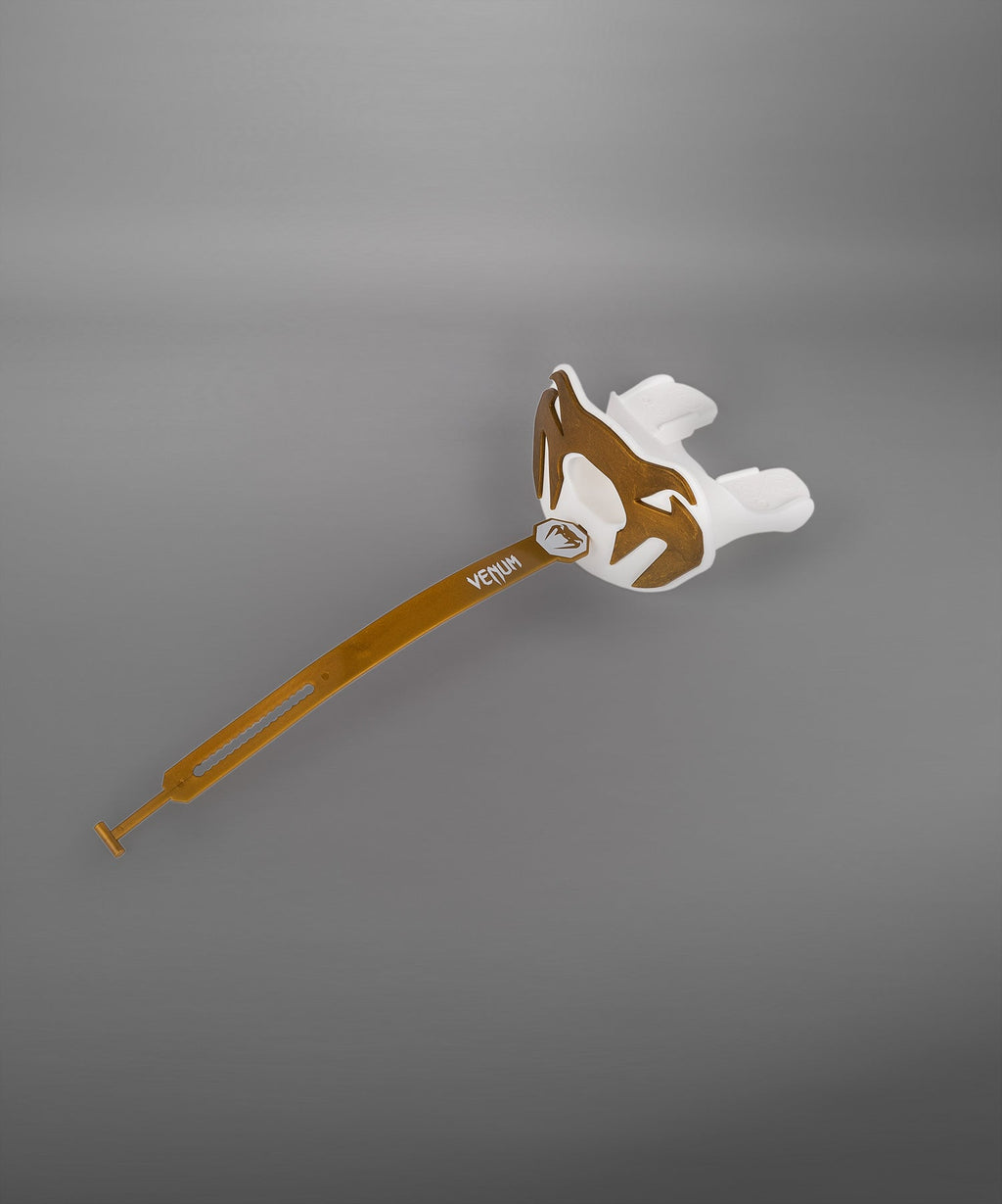 Venum Elite Lipguard Logo Edition - Bílá/Zlatá