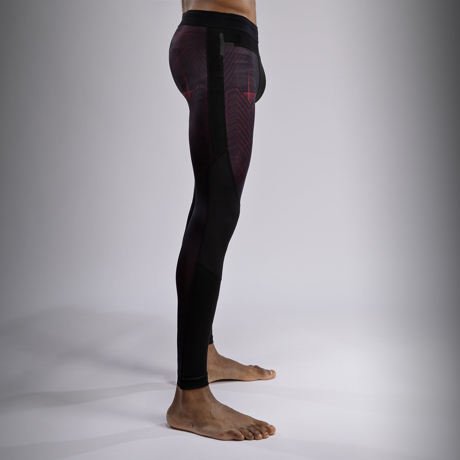 Pánské Spodky Venum G-Fit Air - Tmavě černá/Ohnivě červená