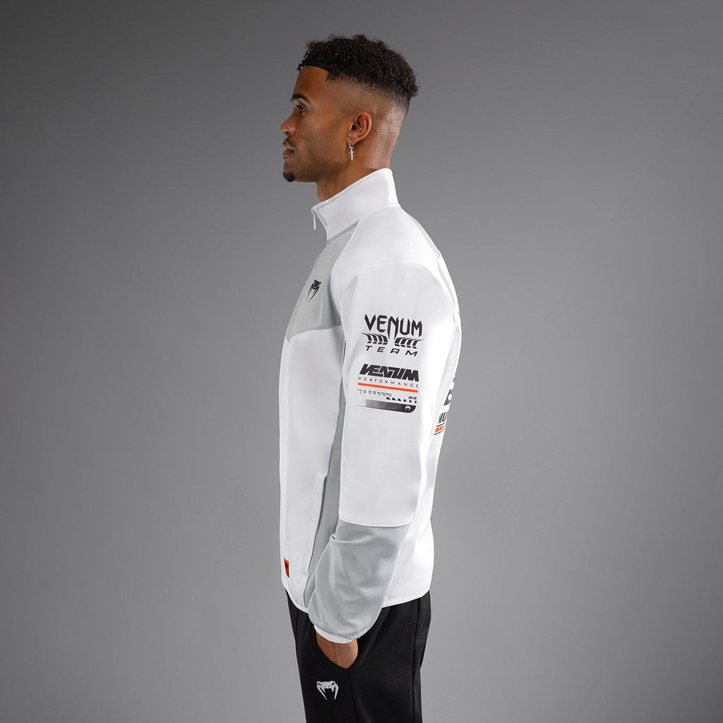 Venum Motorsport Softshell Bunda - Sněhobílá