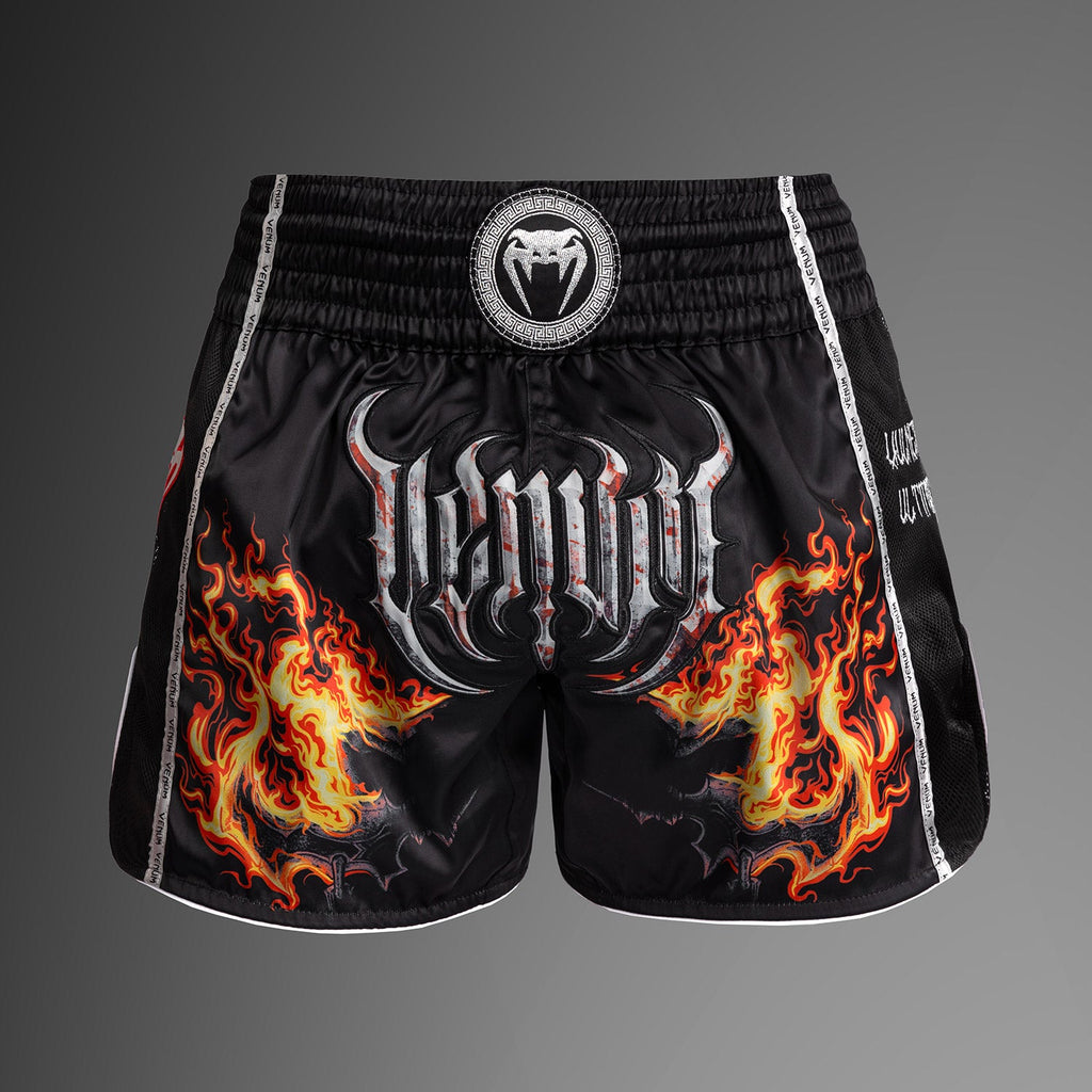 Venum Gladiator 5.0 Muay Thai Šortky - Černá/Neonová oranžová