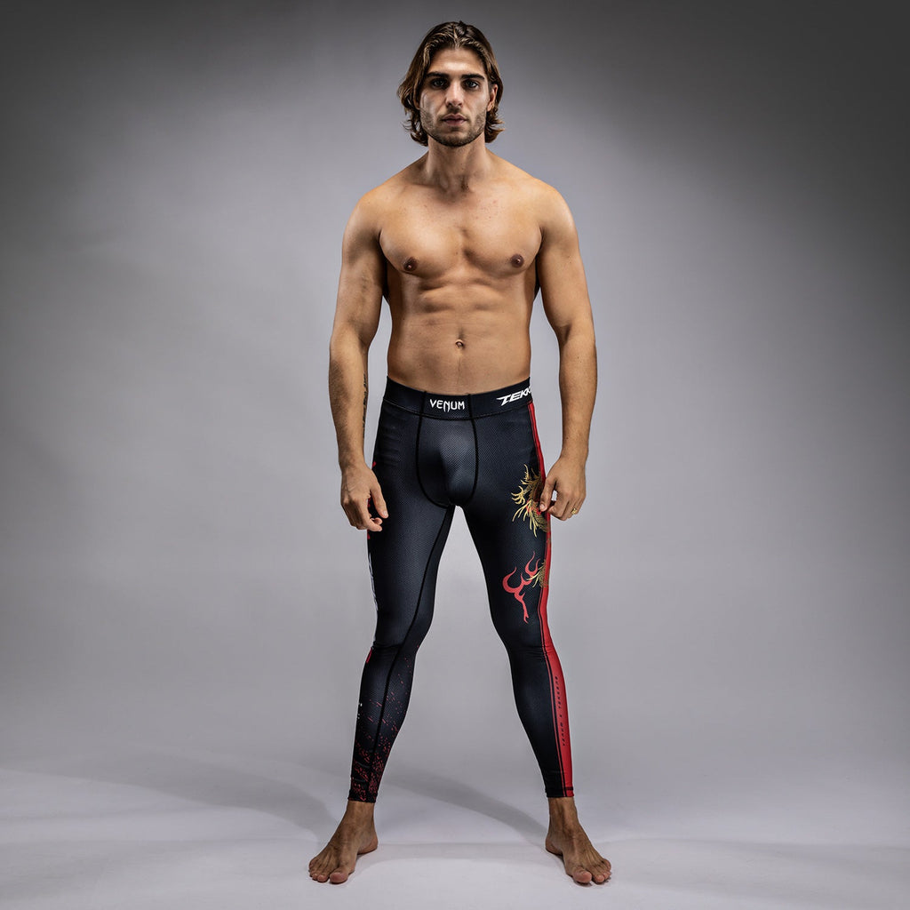 Venum x TEKKEN 8 - Marshall Law Spats - Černá/Červená/Zlatá