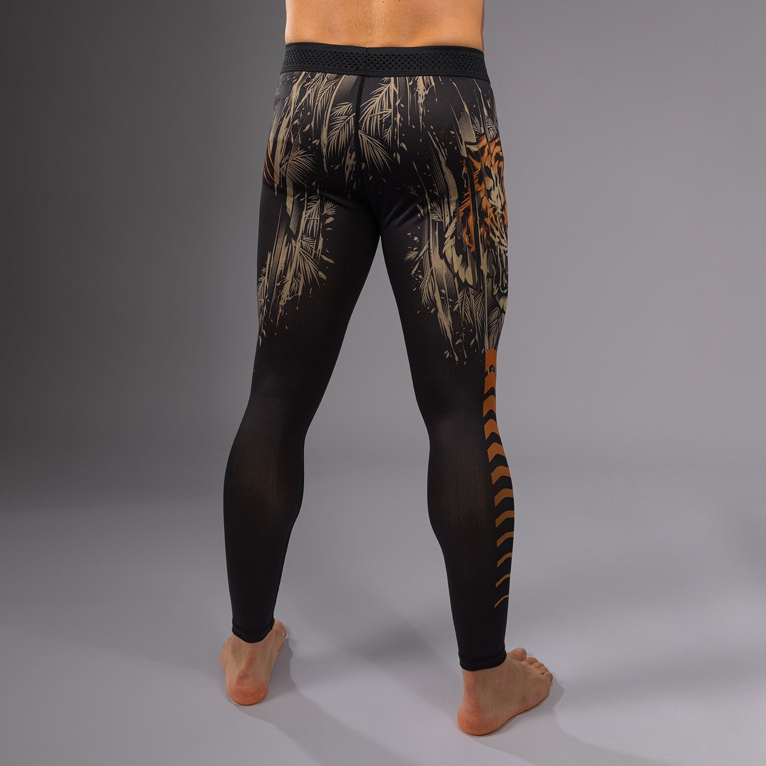 Venum Tiger pánské spats - černá/neonově oranžová