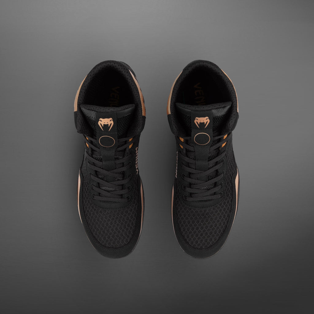 Venum Elite Zápasnické boty - černé/bronzové