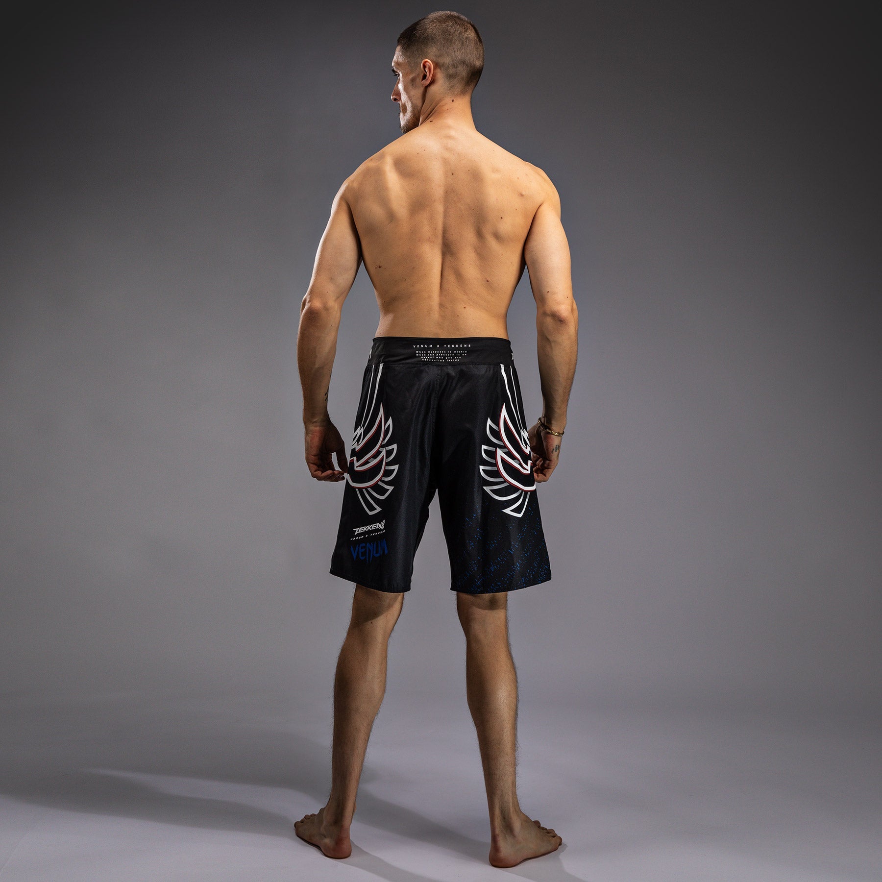 Venum x TEKKEN 8 - Jin Kazama Fight Shorts - Modrá/Černá/Bílá