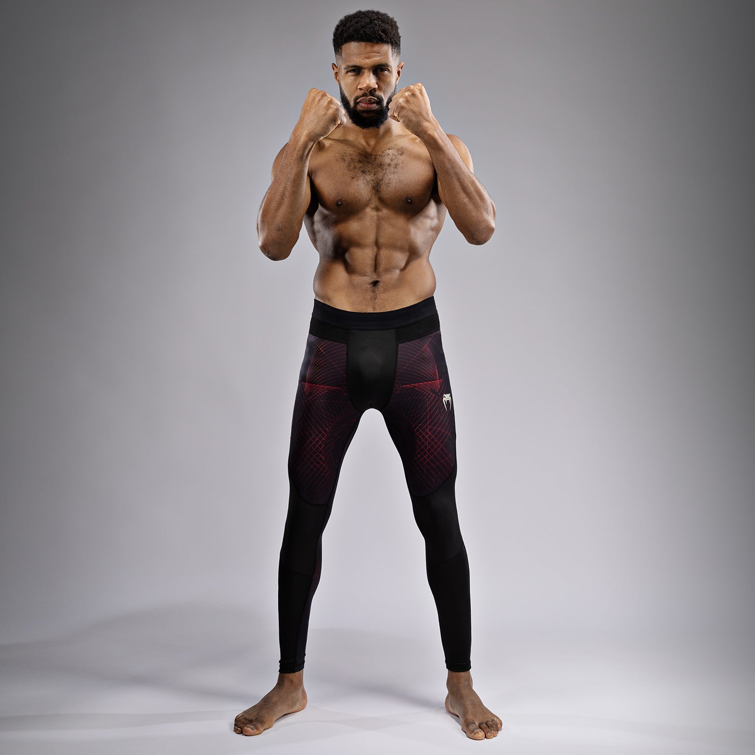 Pánské Spodky Venum G-Fit Air - Tmavě černá/Ohnivě červená