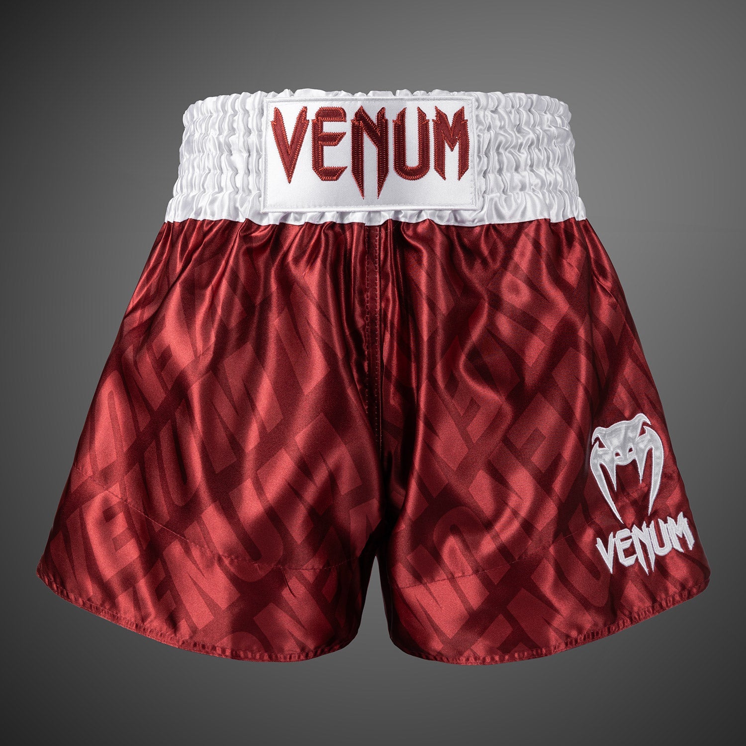 Venum Contender XT Muay Thai Kraťasy – Cherry Red/White