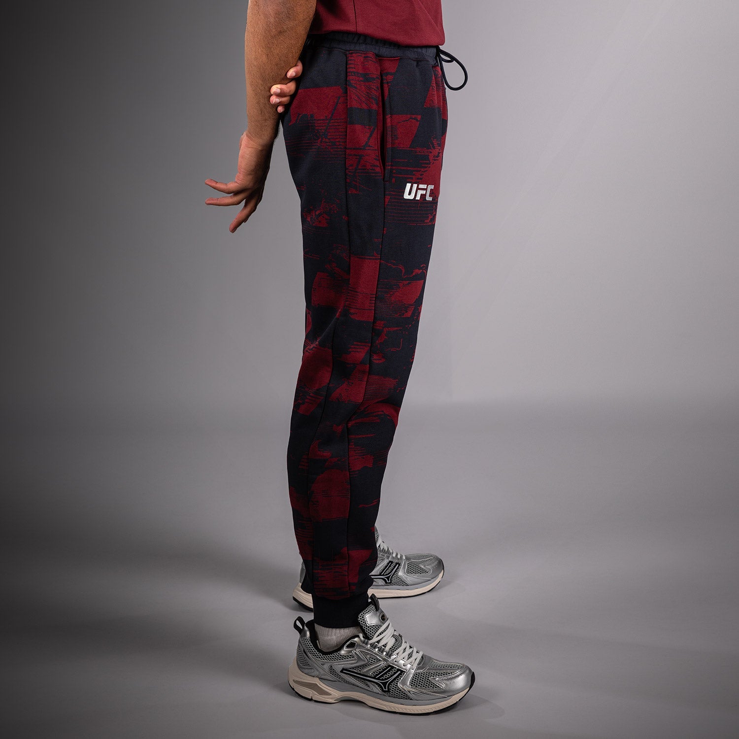 Pánské kalhoty UFC Zenith by Venum Burgundy Authentic Fight Week