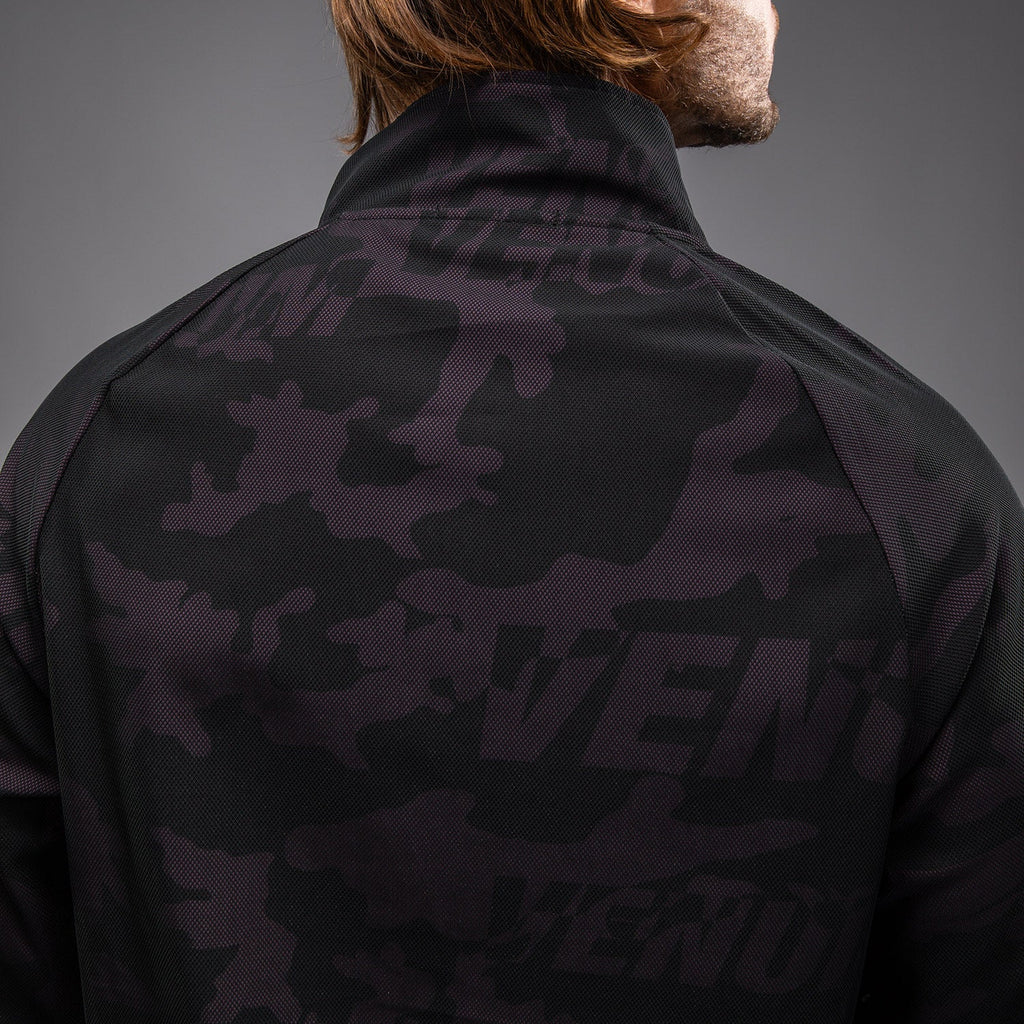 Venum Trooper Pánská bunda se zapínáním na půl zip - Černá/Fialová