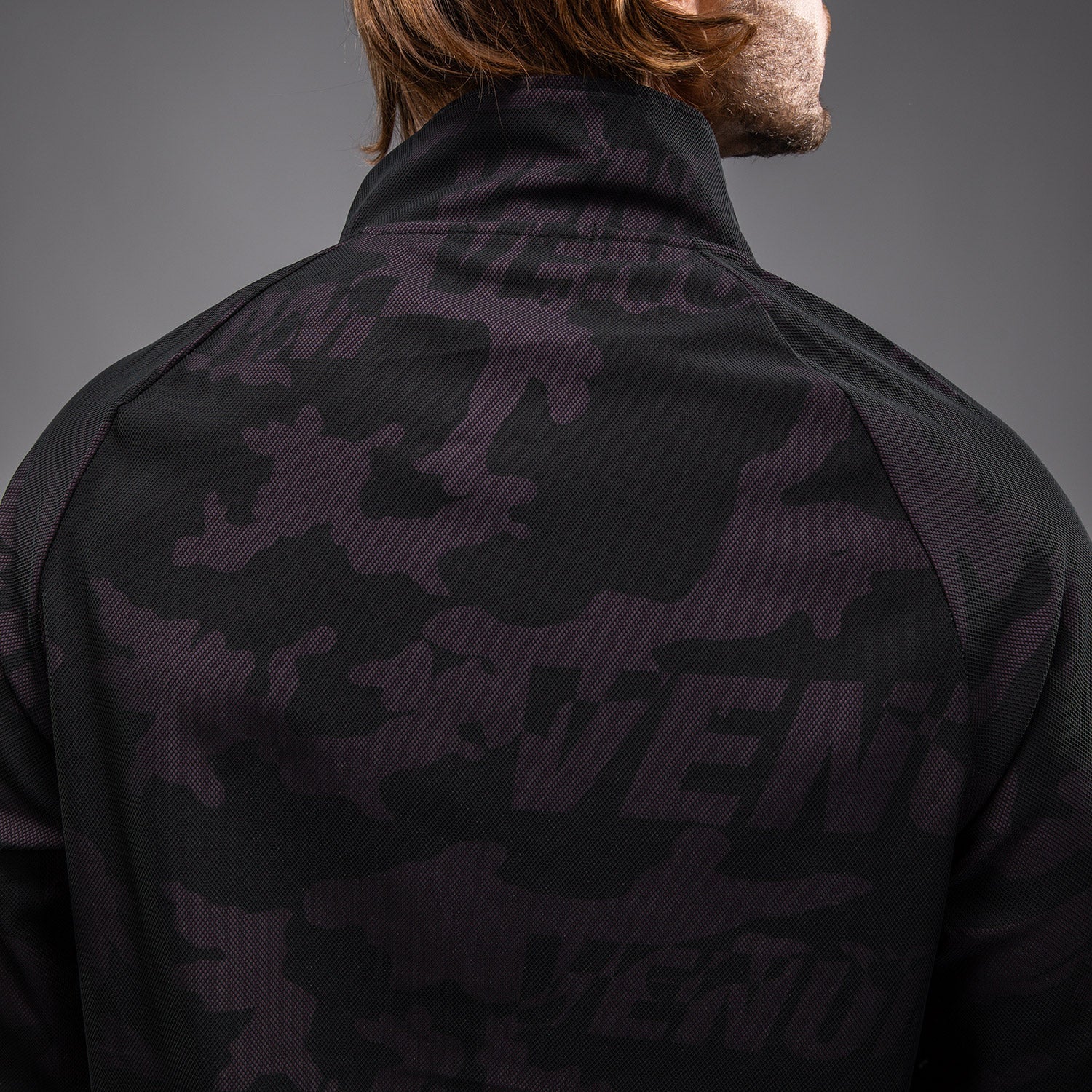 Venum Trooper Pánská bunda se zapínáním na půl zip - Černá/Fialová