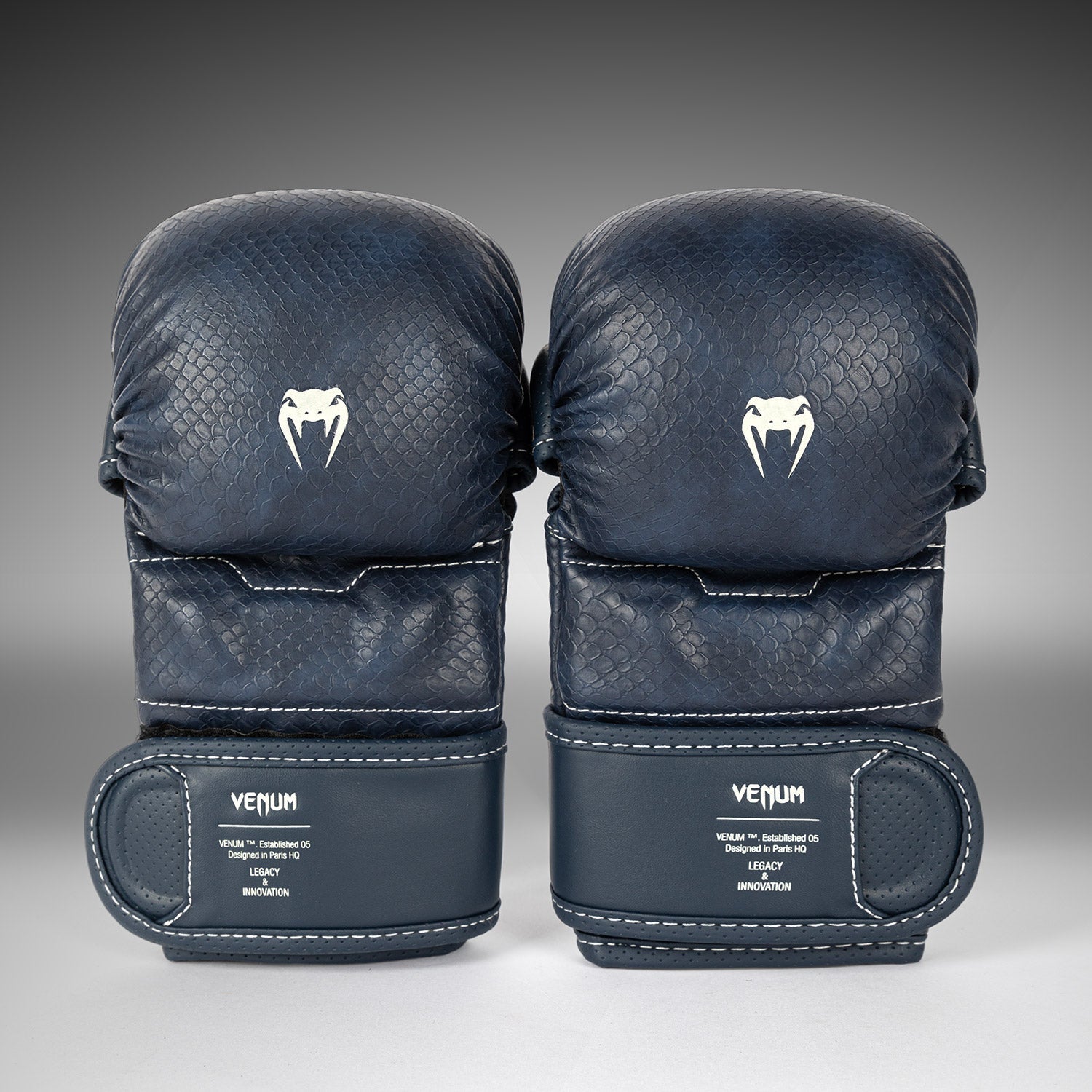Venum Impact Evo Scales MMA Sparring Gloves - Midnight Blue