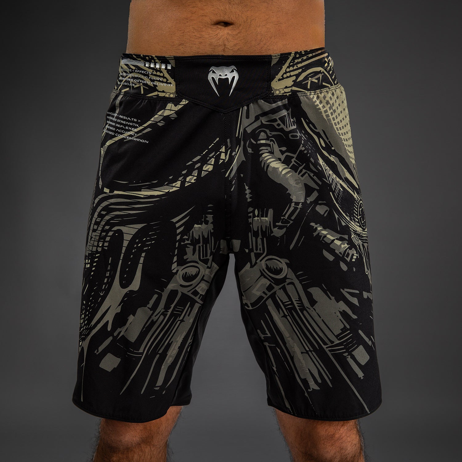 Venum Invader Fight Shorts - Černá/Písková
