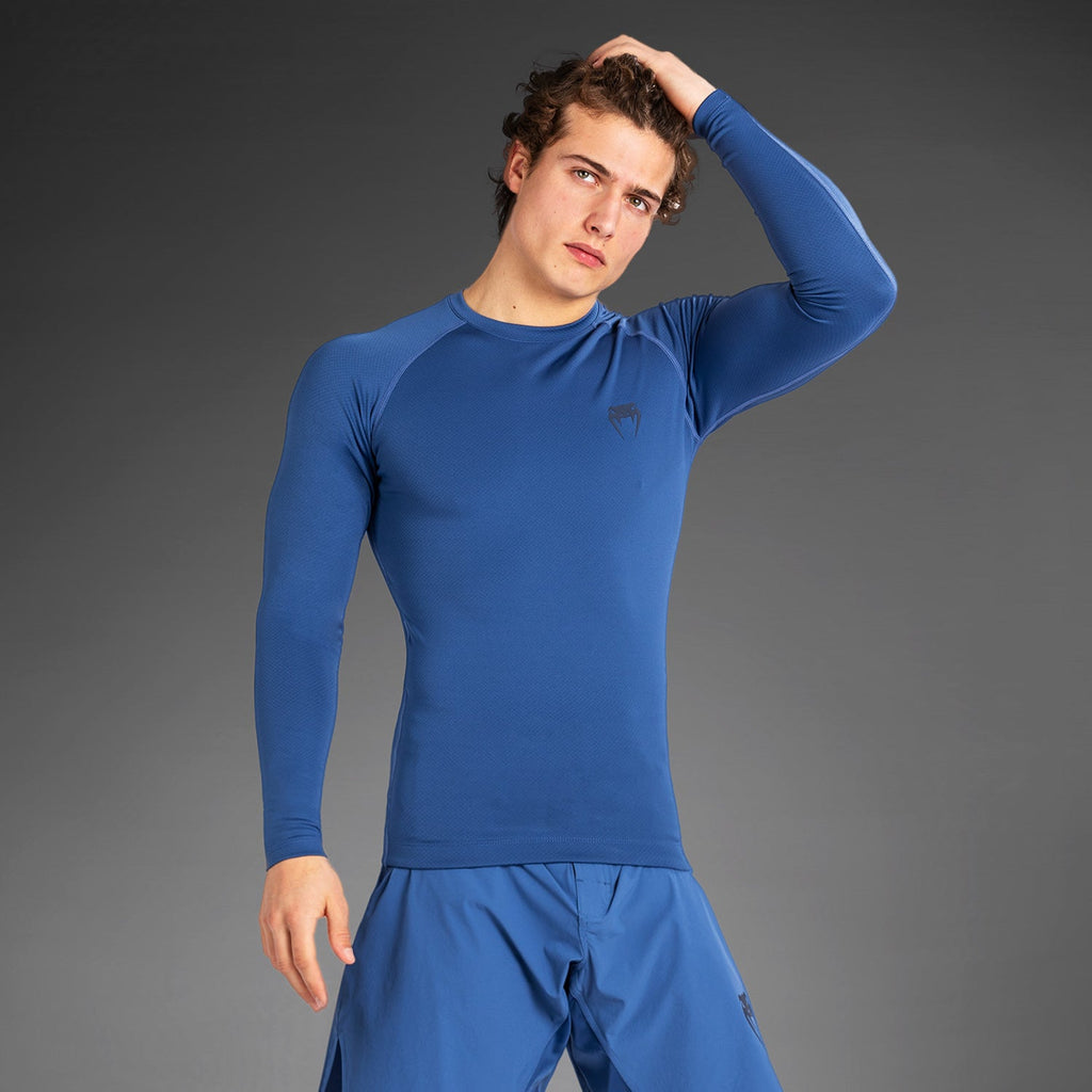 Venum Pánský Rashguard s dlouhým rukávem Contender - Modrý