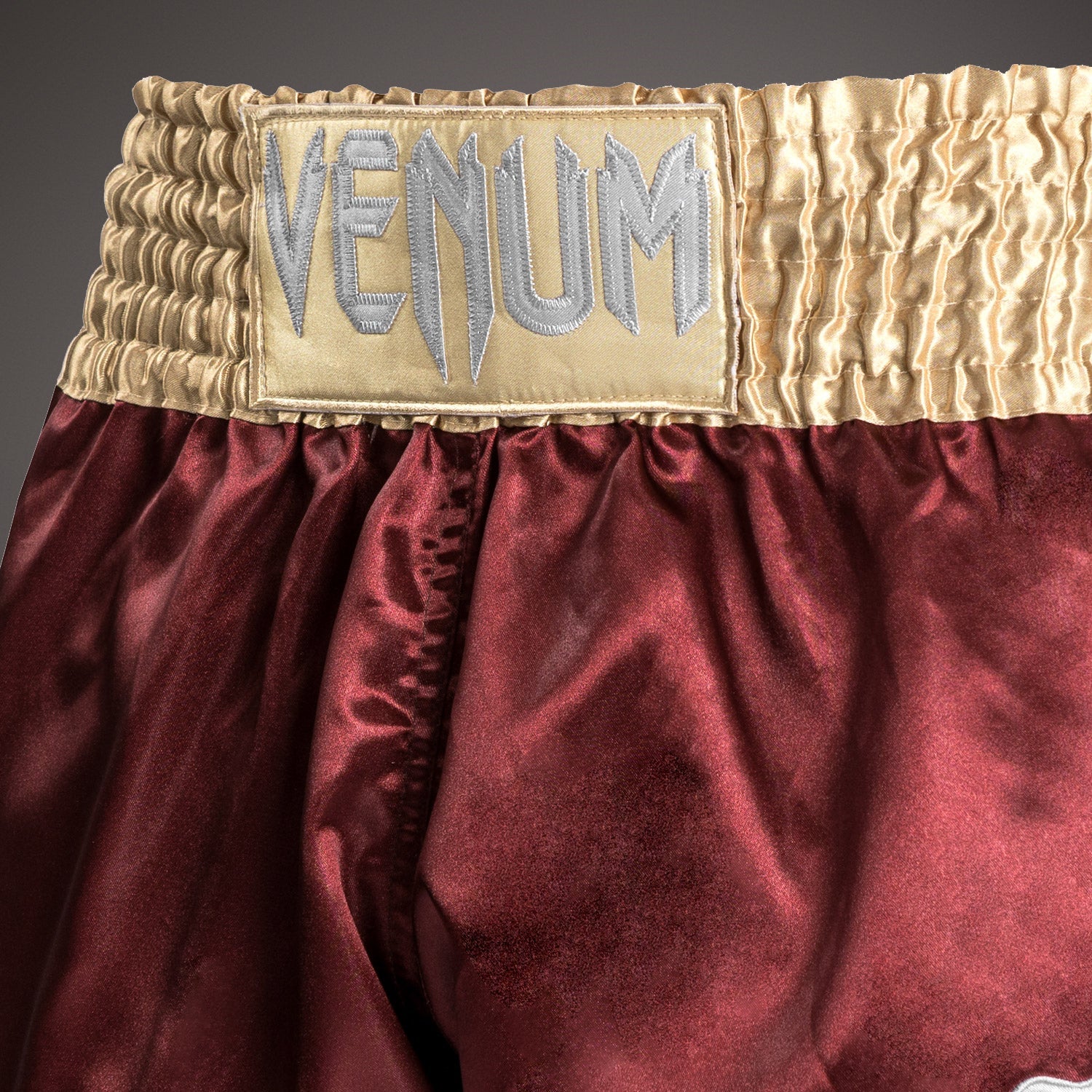 Venum Classic Muay Thai Kraťasy - Vínová/Zlatá/Bílá