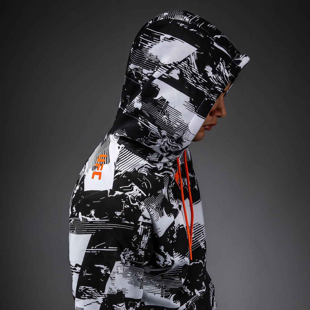 Pánská bílá autentická mikina s kapucí UFC Zenith by Venum Authentic Fight Week