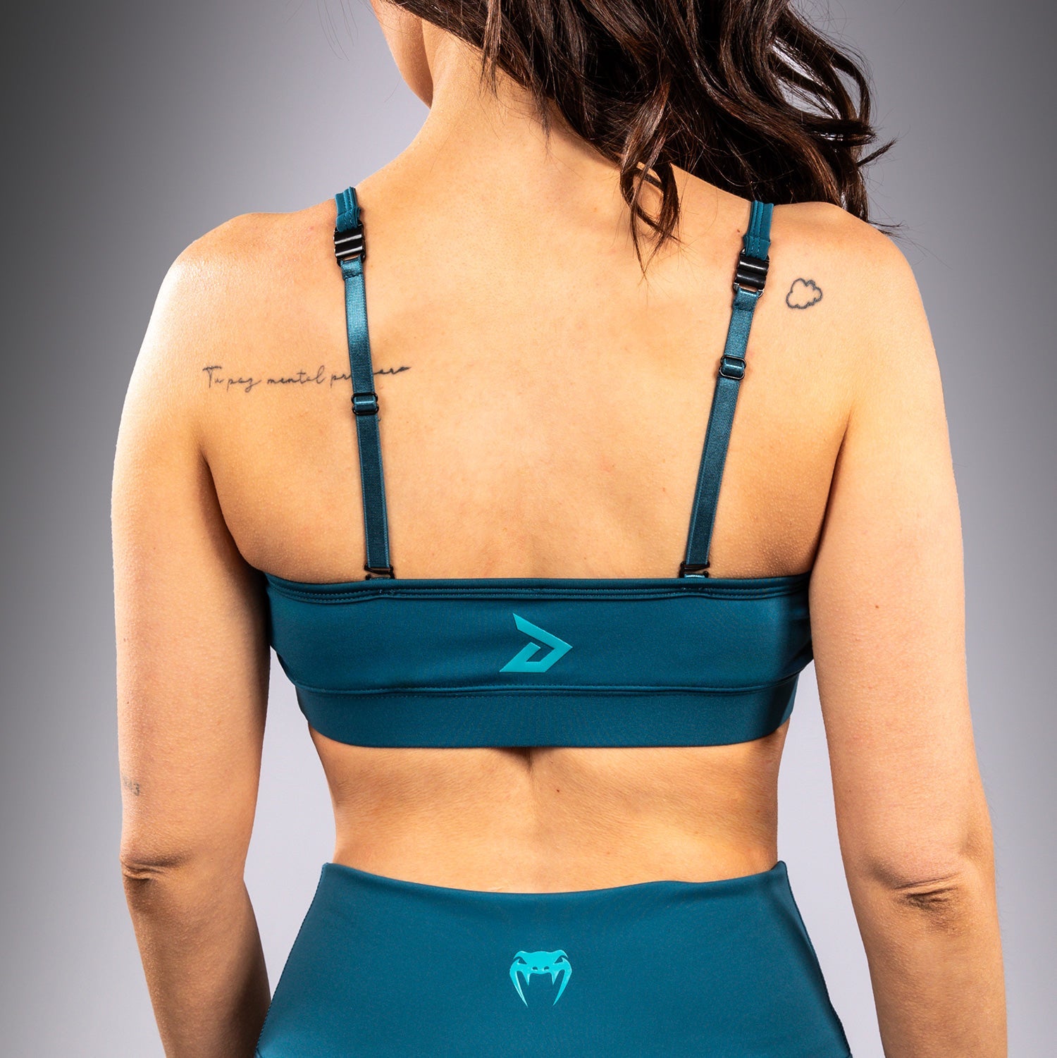 Dámská sportovní podprsenka Venum x Demi - Azurová modř