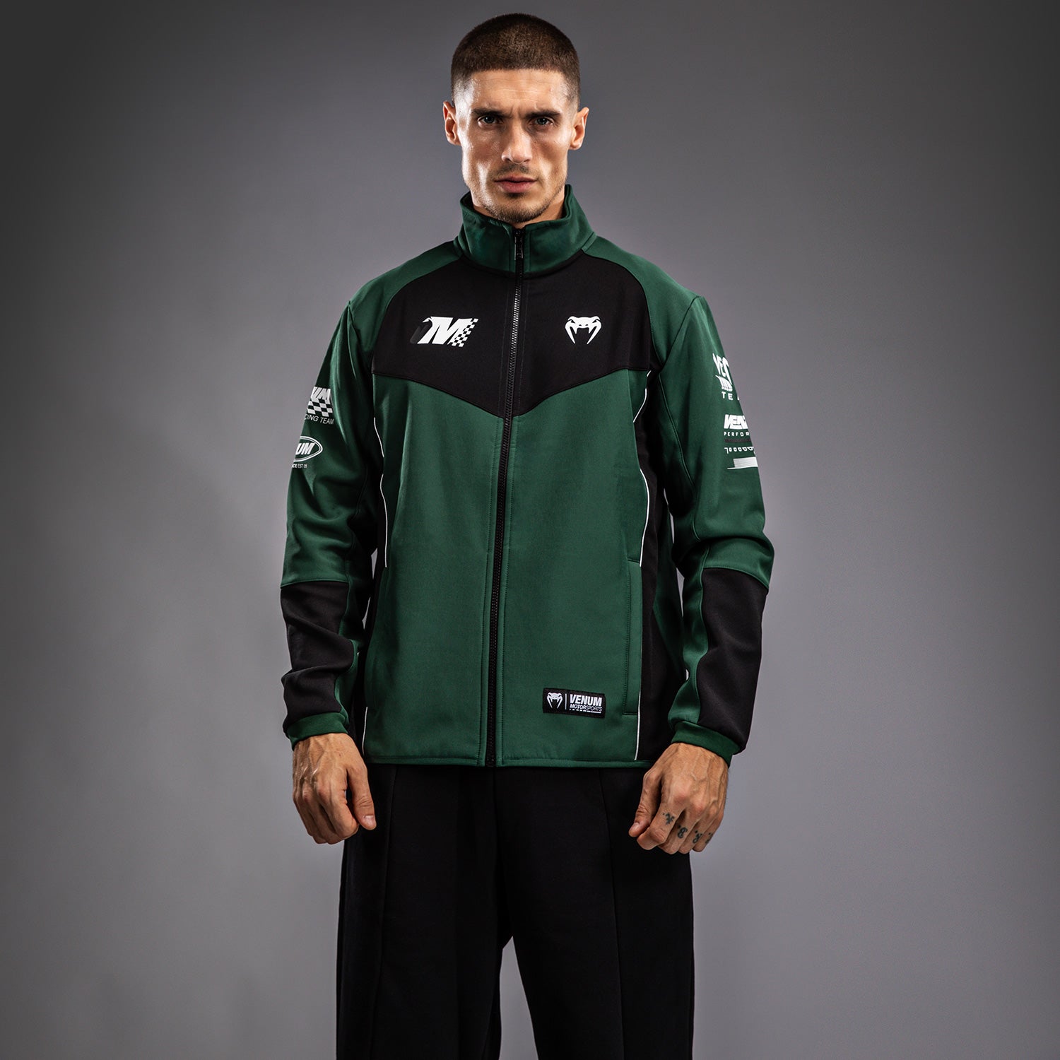 Bunda Venum Motorsport Softshell - Lesní hlubina