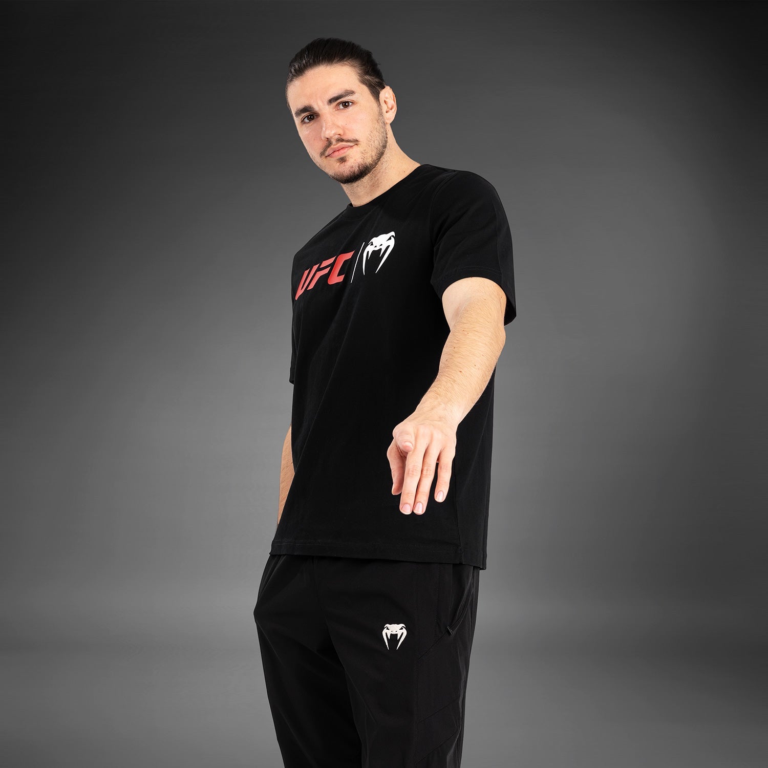 UFC Venum Classic Tričko - Černá/Červená