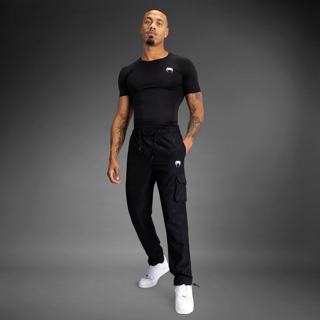 Venum Trooper Pánské tepláky - Černá/Lesní zelená