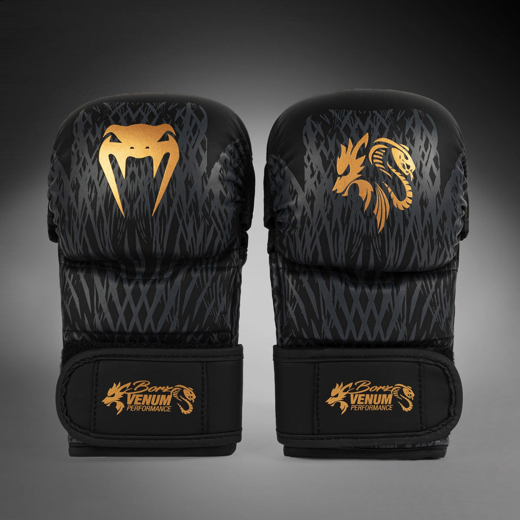 Venum x Chimaev Sparring Gloves - Black/Gold