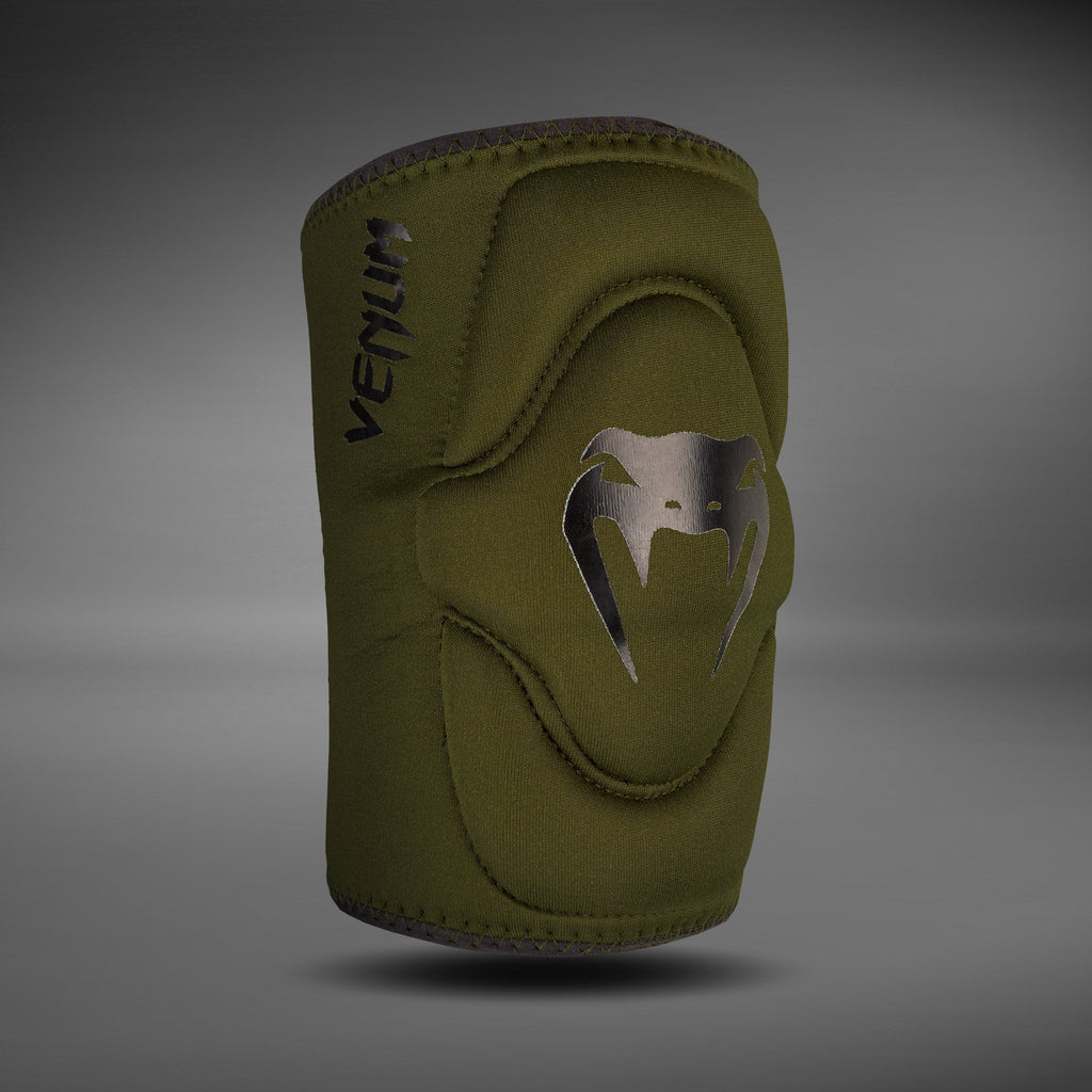 Venum Kontact Gelové chrániče kolen - Khaki/Černá
