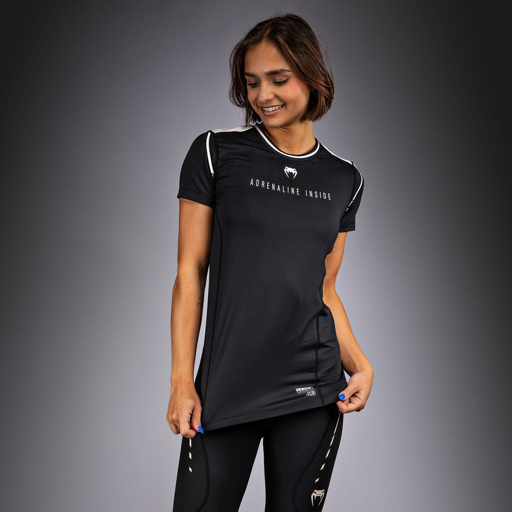 Venum Adrenaline Dámské tričko Dry-Tech - Černá/Slonová kost