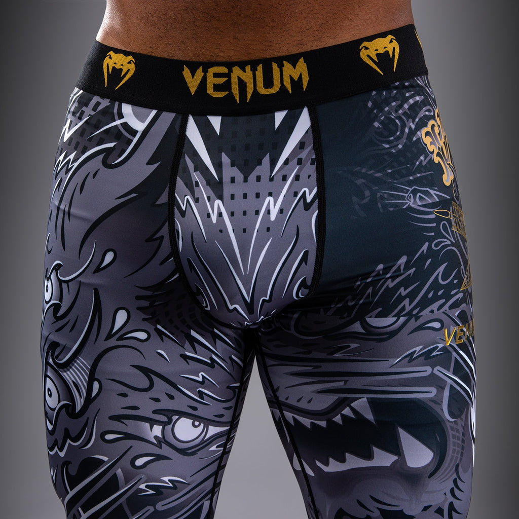 Venum Wolf Atak Spats - Černá/Šedá