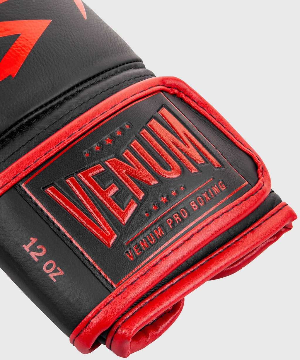 Venum Hammer Pro Boxerské rukavice Velcro - Černá/Červená