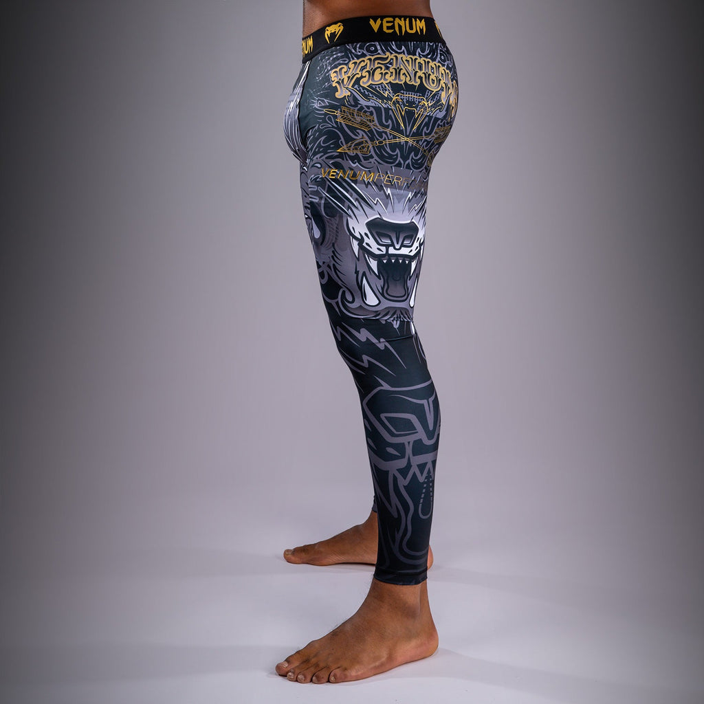 Venum Wolf Atak Spats - Černá/Šedá