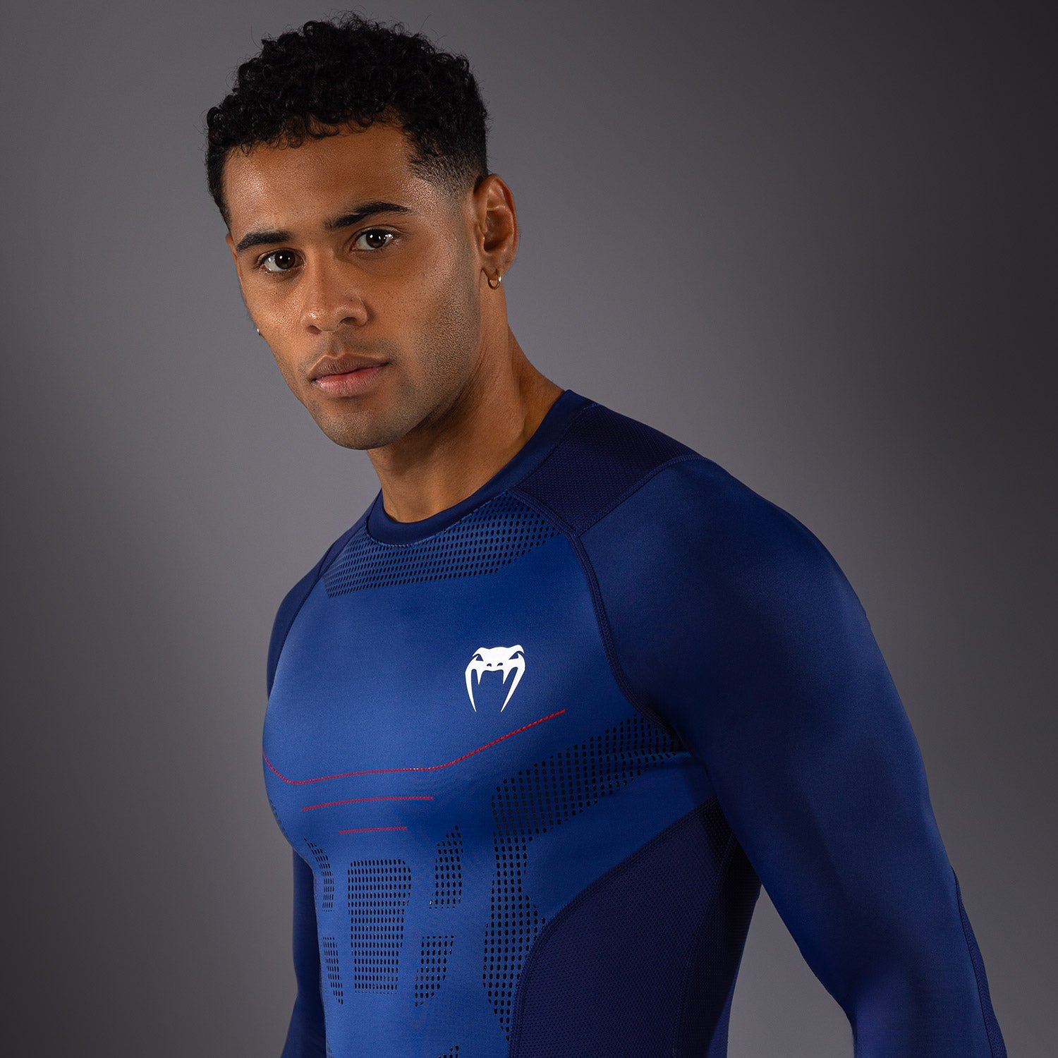 Venum Technical 3.0 Dlouhý Rukáv Rashguard - Noční Modrá