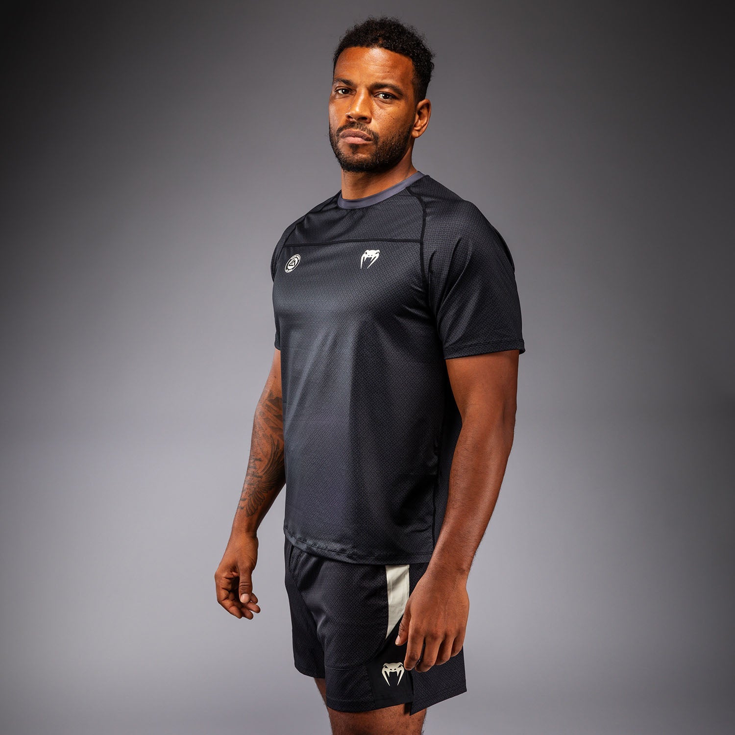 Venum x Roger Gracie Academy Dry Tech Tričko - Černá