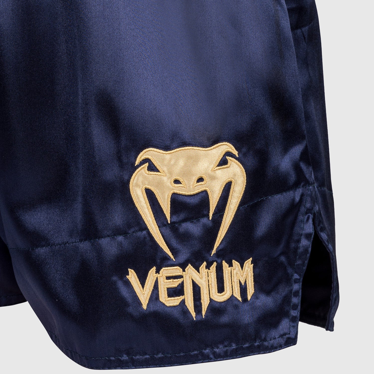 Venum Classic Muay Thai Šortky - Navy Blue/Zlatá