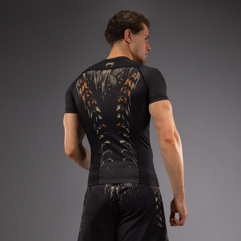 Venum Tiger pánský trikot s krátkým rukávem - černá/neonově oranžová