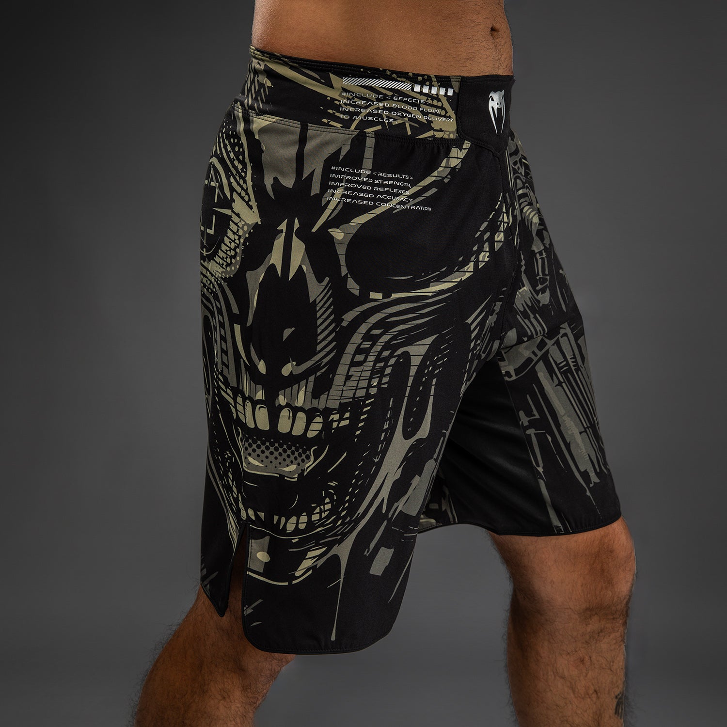 Venum Invader Fight Shorts - Černá/Písková