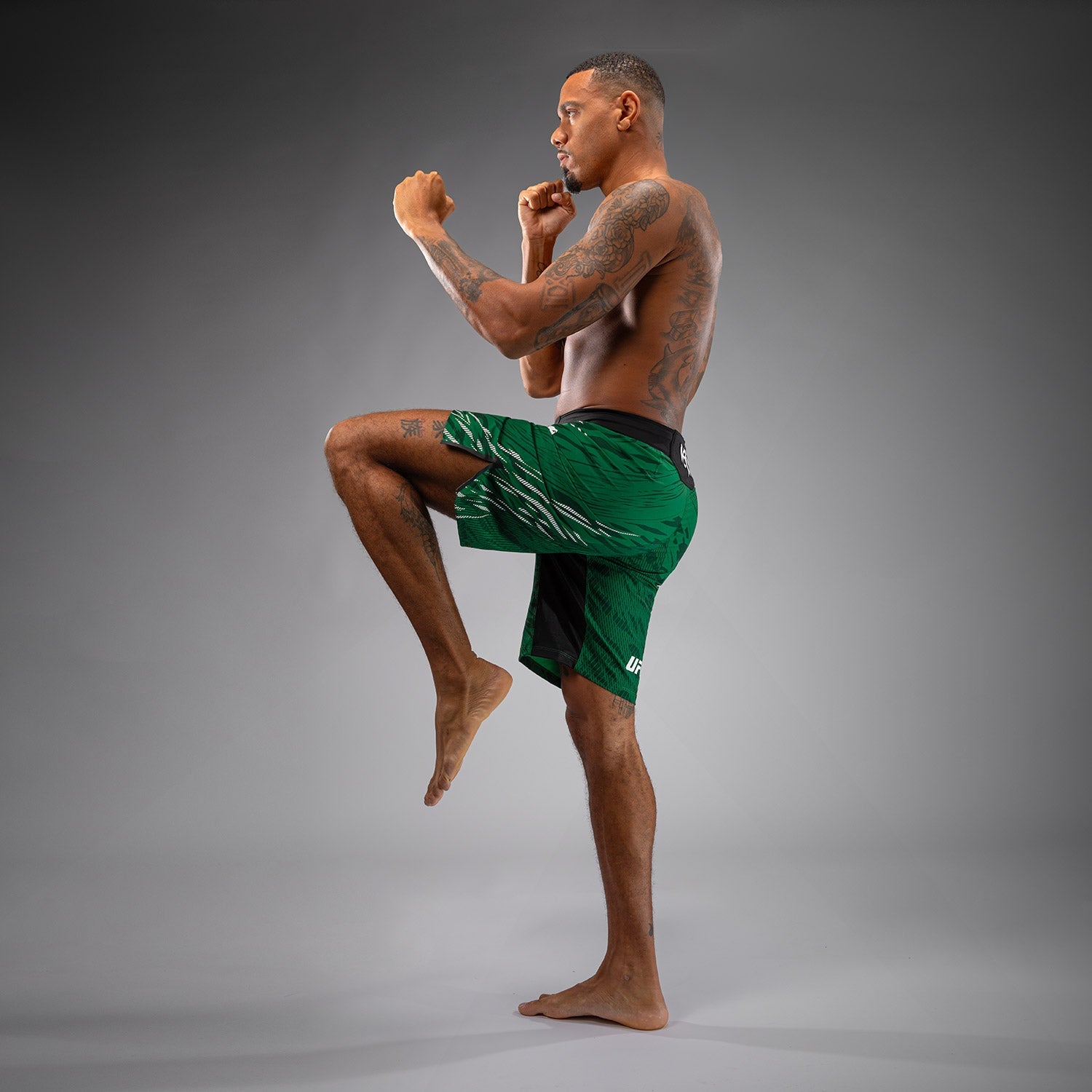 UFC Fusion by Venum Pánské Zápasové Kraťasy Authentic Fight Night - Dlouhý Střih - Zelená