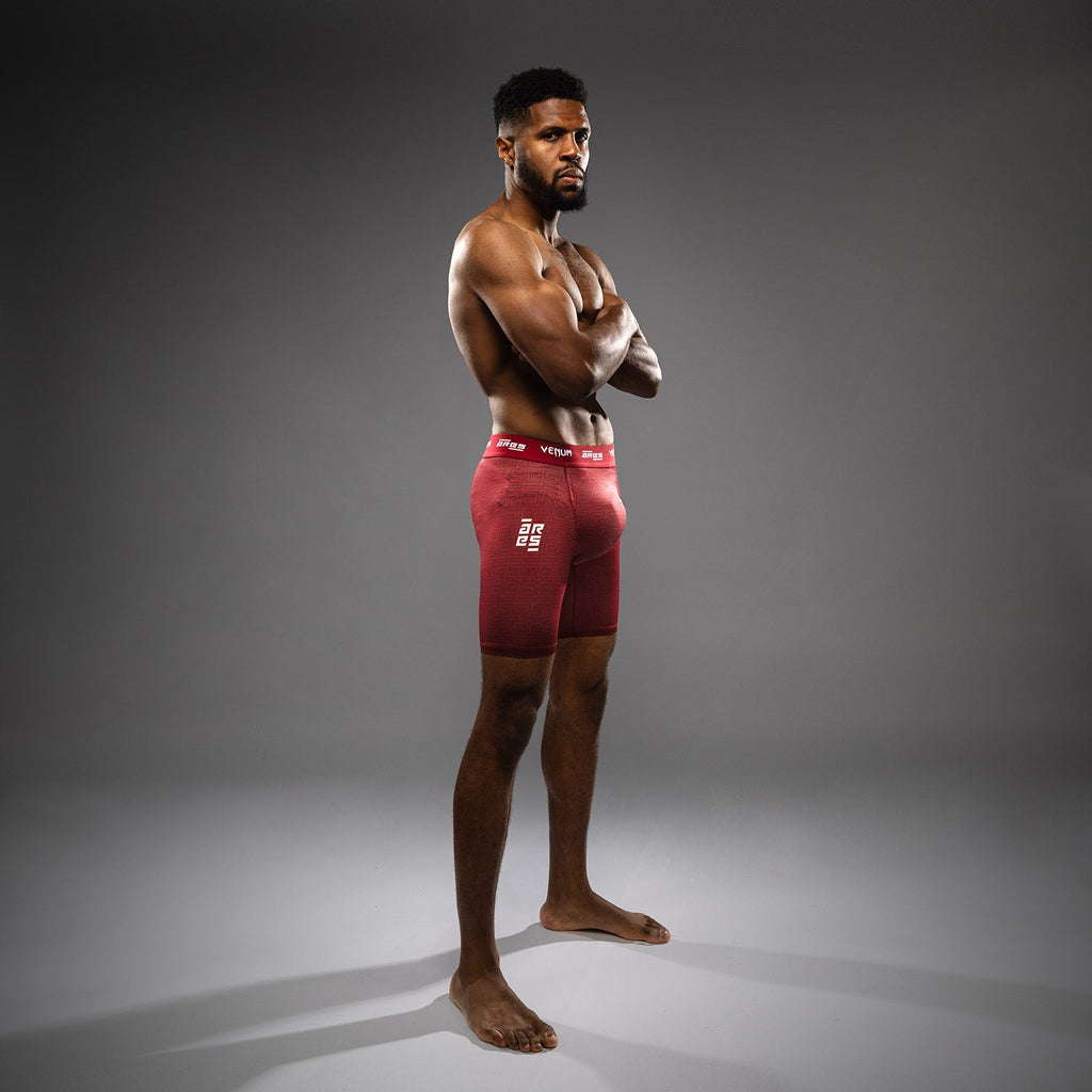 Pánské šortky Venum x Ares Vale Tudo - vínové