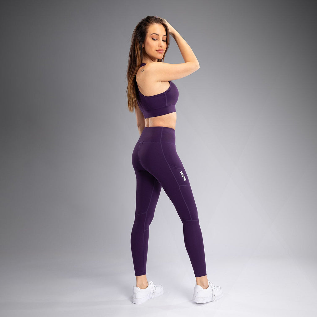 Venum Essential Dámská sportovní podprsenka se střední oporou - Tmavě fialová