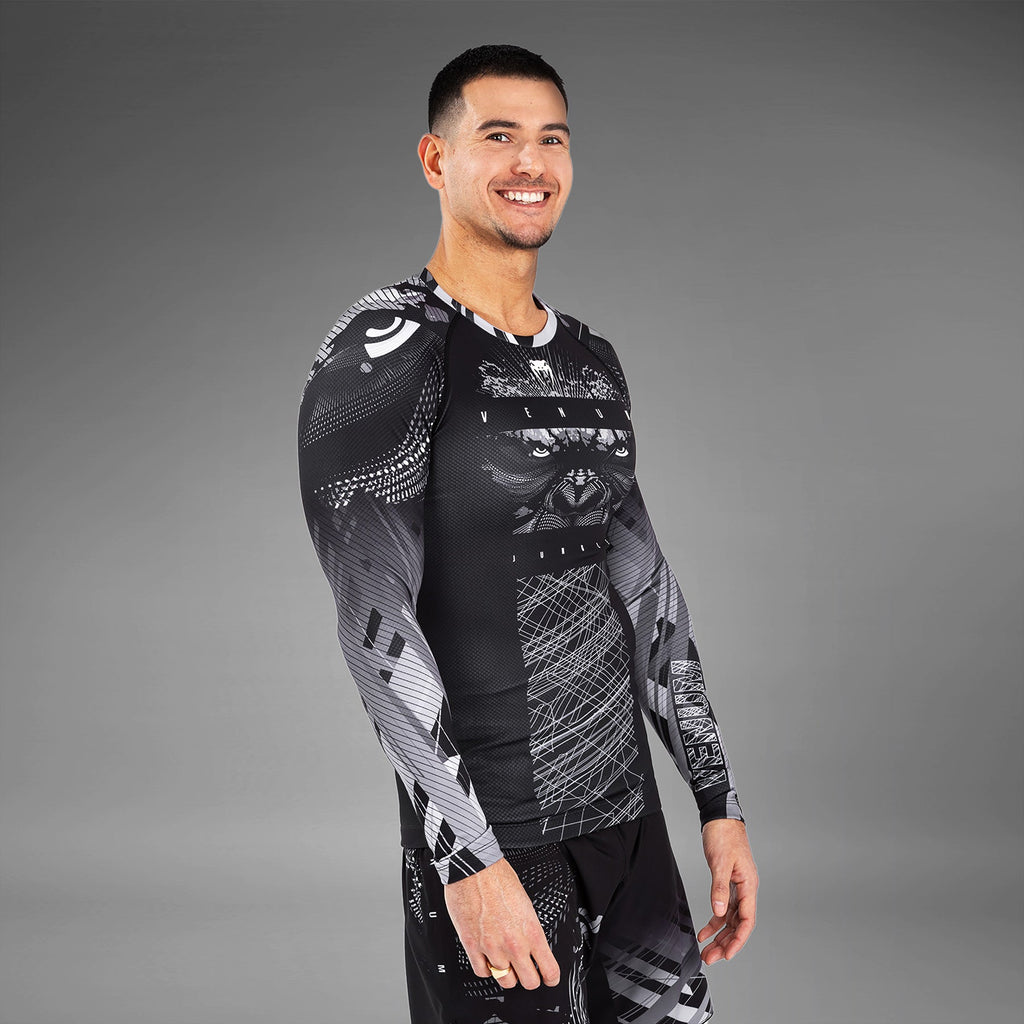 Venum Gorilla Jungle Rashguard s dlouhým rukávem - černá/bílá