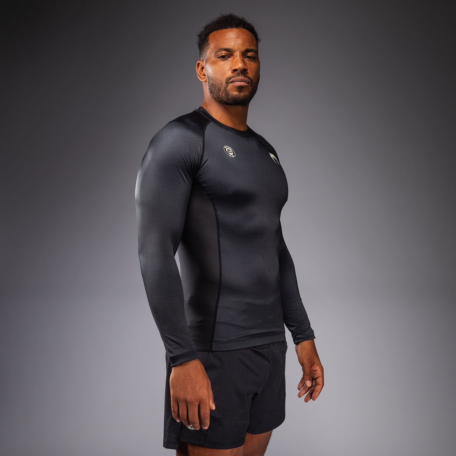 Venum x Roger Gracie Academy Rashguard s dlouhým rukávem - Černá