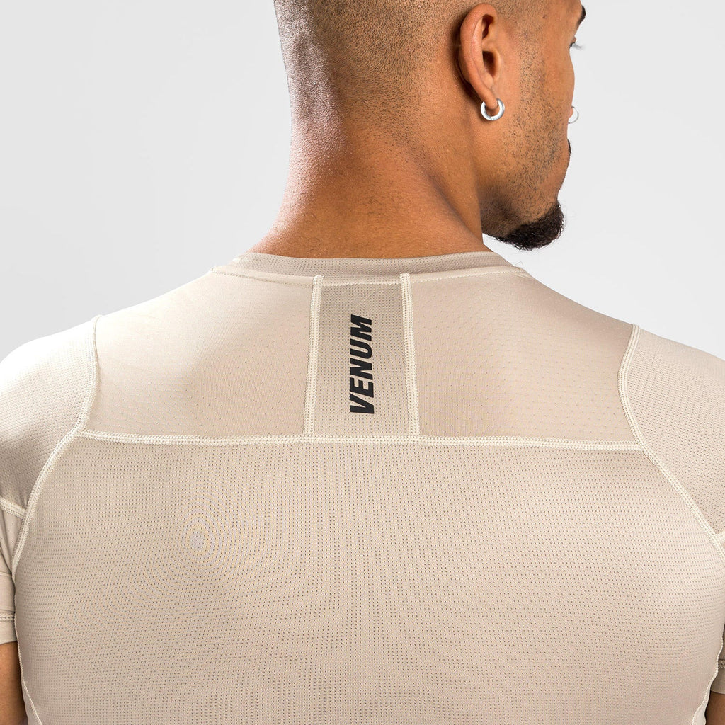 Venum G-Fit Air Rashguard s krátkým rukávem - Sand