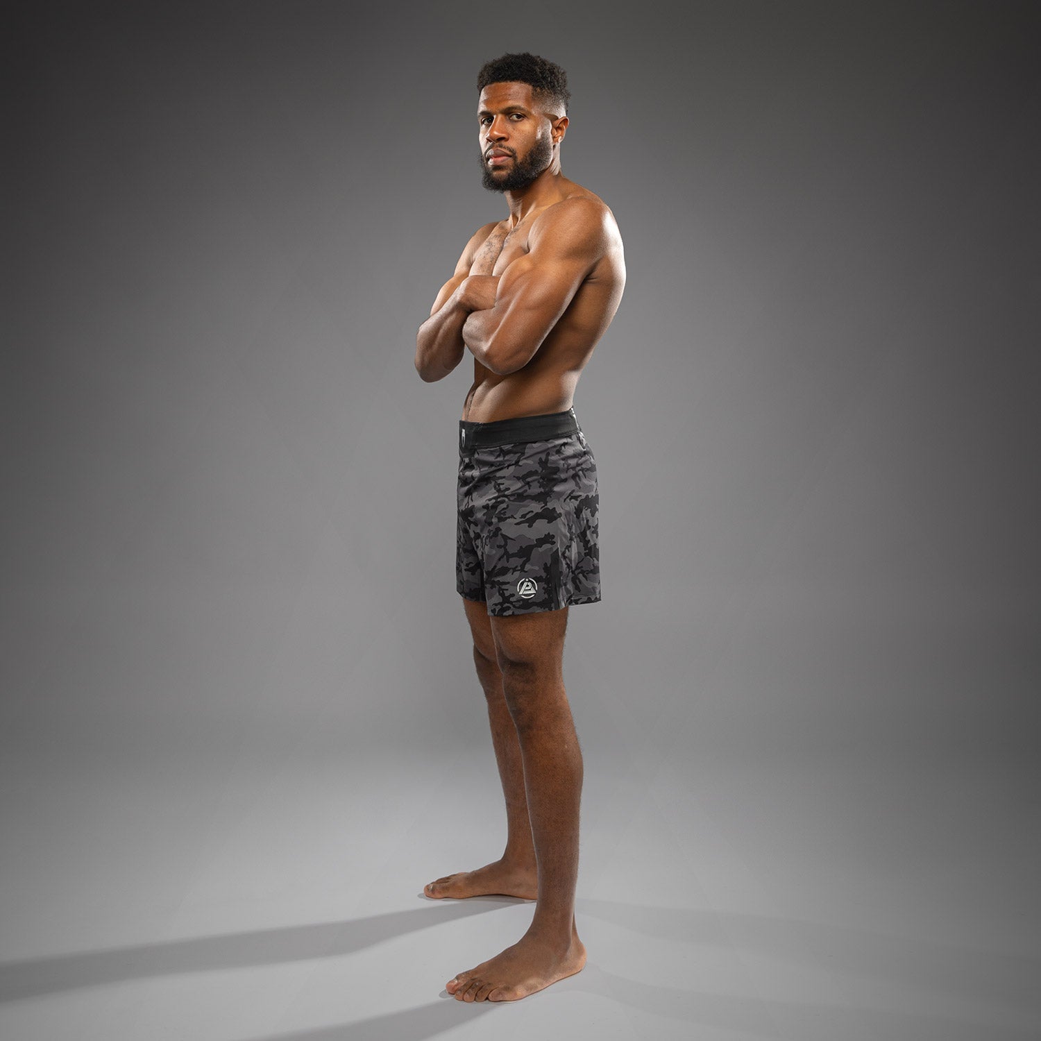 Venum x Polaris Fight Shorts - Černá/Šedá bouře