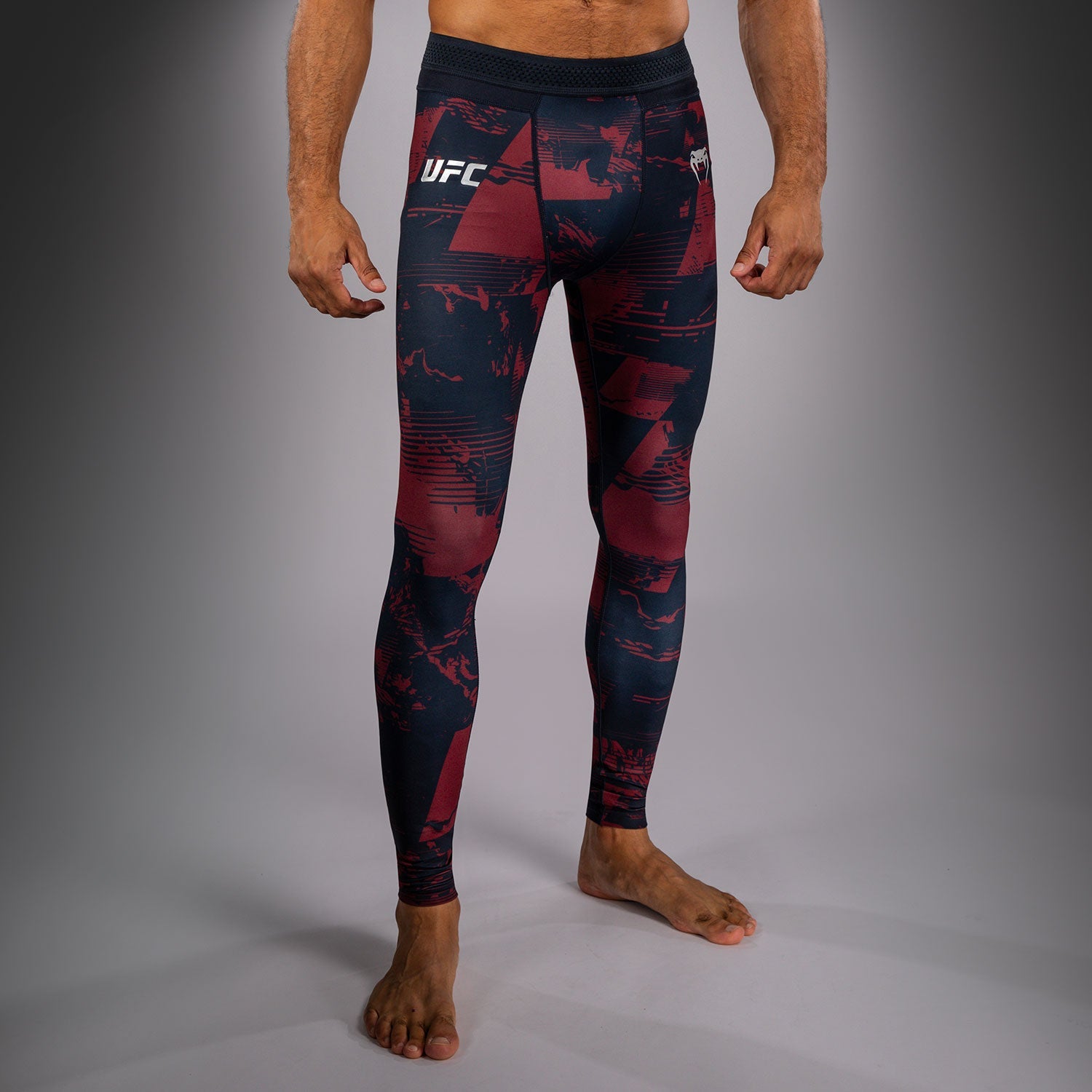 Pánské legíny UFC Zenith by Venum Burgundy Authentic Fight Week Performance Tight