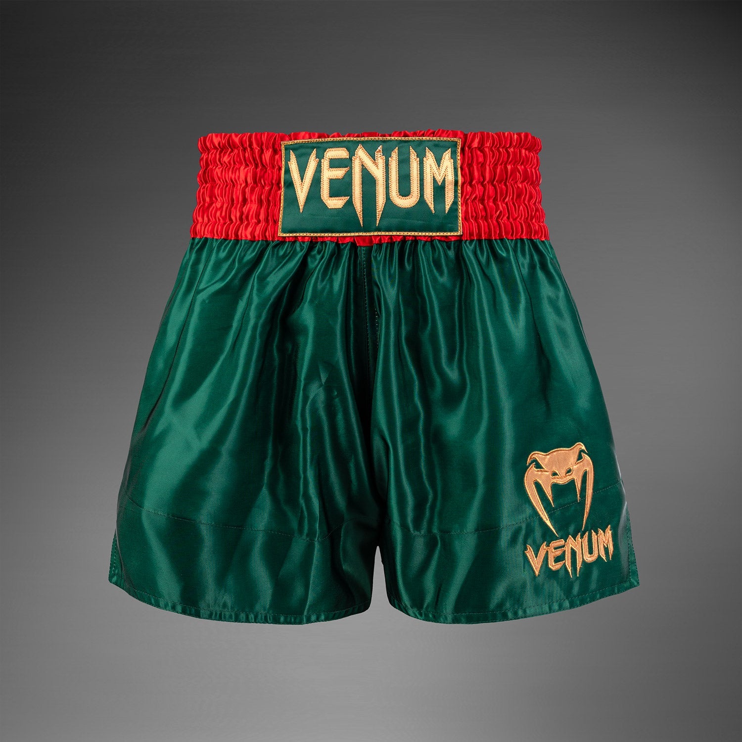 Venum Klasické Muay Thai šortky - Tmavě lesní zelená