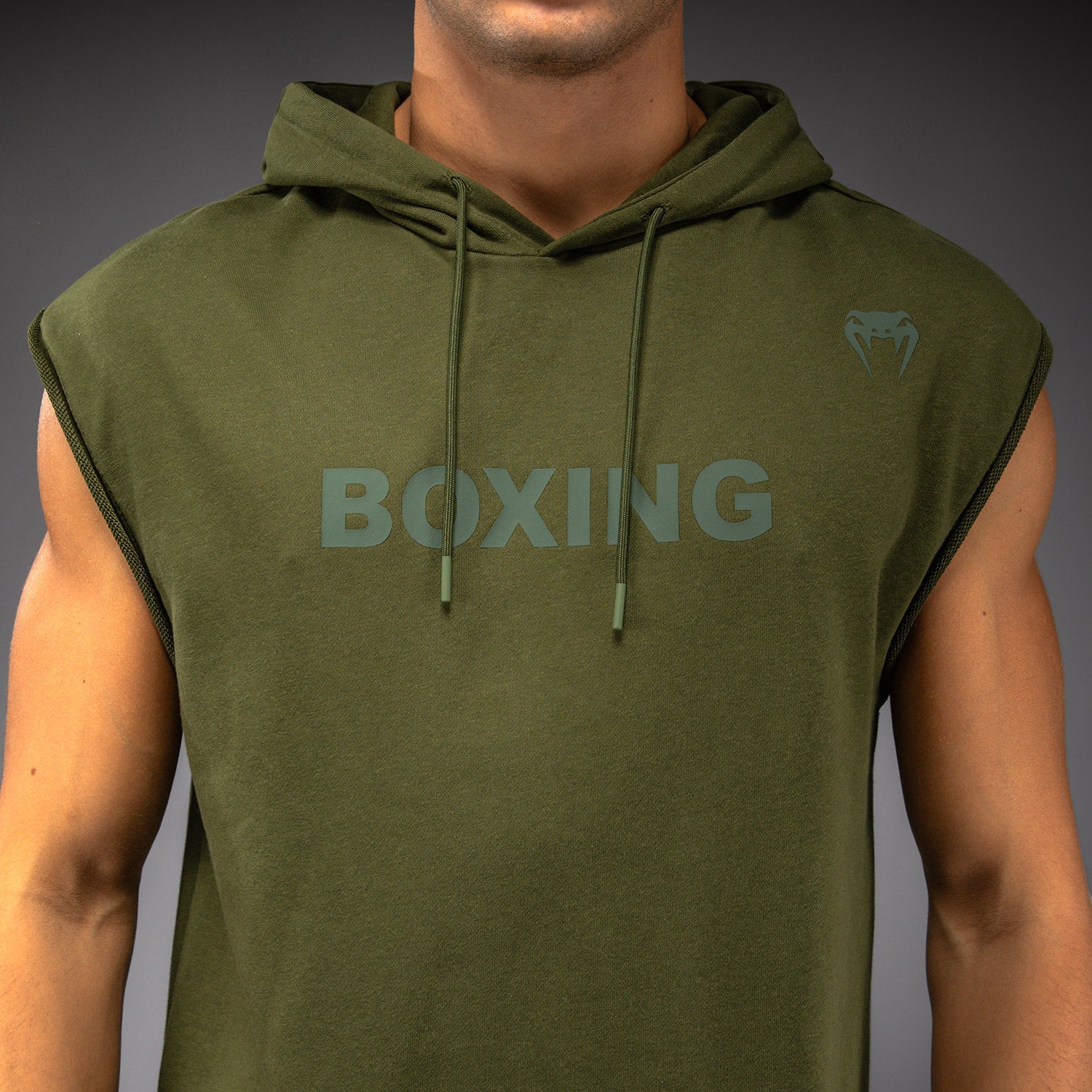 Venum Boxing VT Bezrukávová Mikina - Vojenská Zelená