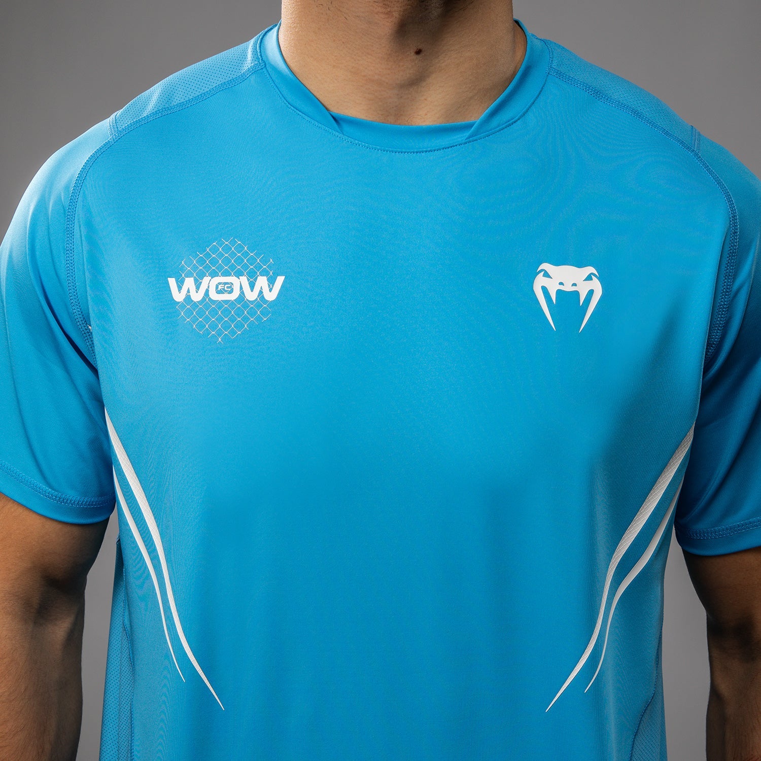 Venum x WOW FC Dry-Tech Tričko - Pacifická modrá